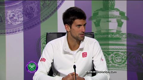Novak Djokovic quarter-final Wimbledon 2013 press conference