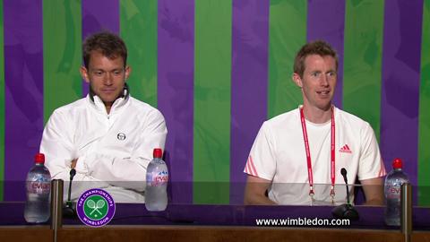 Wimbledon 2012: Doubles partners Frederik Nielsen and Jonathan Marray talk to the media