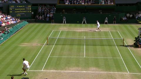 2013 Day 11 Highlights: Juan Martin Del Potro v Novak Djokovic