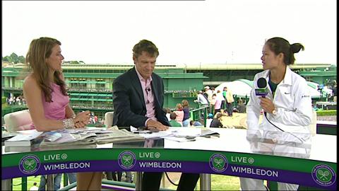 Li Na visits the Live @ Wimbledon studio