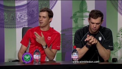 Bob and Mike Bryan semi-final Wimbledon 2013 press conference