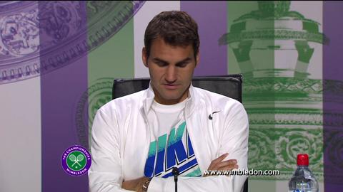 Roger Federer first round Wimbledon press conference
