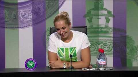 Sabine Lisicki semi-final Wimbledon 2013 press conference