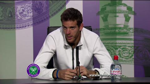 Juan Martin Del Potro discusses semi-final defeat at Wimbledon 2013