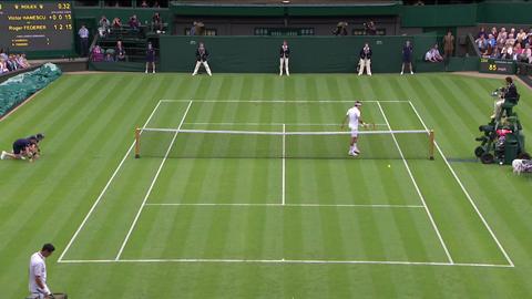 2013 Day 1 Highlights: Roger Federer v Victor Hanescu