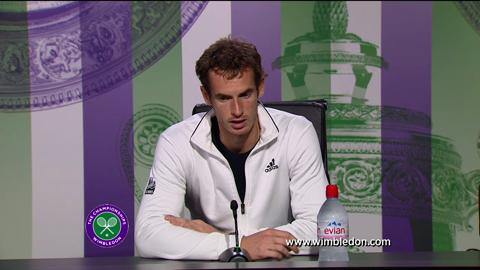 Andy Murray third round Wimbledon 2013 press conference