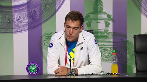 Jerzy Janowicz third round Wimbledon press conference