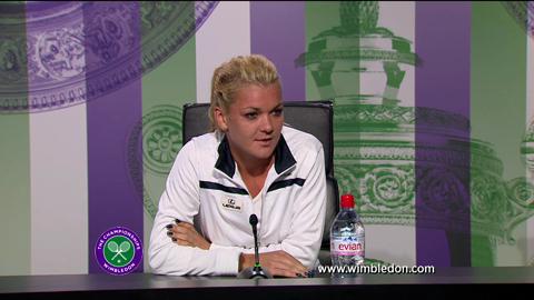 Agnieszka Radwanska quarter-final Wimbledon 2013 press conference