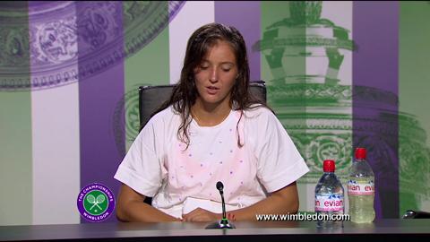 Laura Robson first round Wimbledon press conference