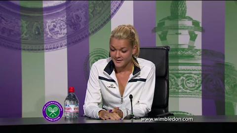 Agnieszka Radwanska semi-final Wimbledon 2013 press conference
