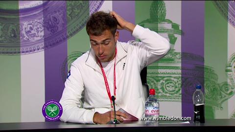 Jerzy Janowicz quarter-final Wimbledon 2013 press conference