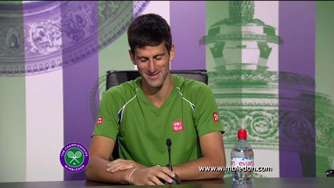 Novak Djokovic on semi-final win at Wimbledon 2013