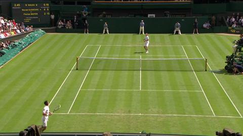 Incredible Rally at Wimbledon 2013: Novak Djokovic v Florian Mayer