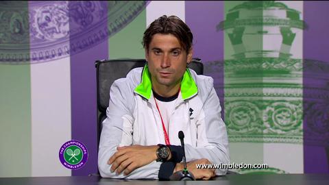 David Ferrer quarter-final Wimbledon 2013 press conference