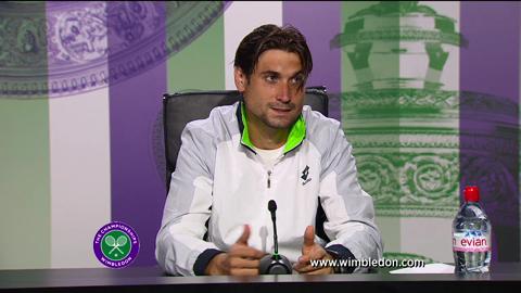 David Ferrer second round Wimbledon press conference