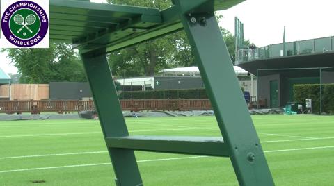 Preparing the grounds for Wimbledon 2013