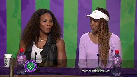 The Williams sisters talk to the media