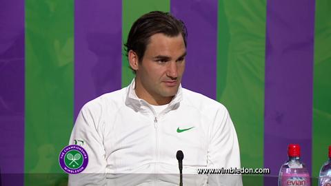 Wimbledon 2012: Roger Federer talks to the media