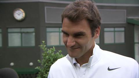 Roger Federer is quizzed on his Wimbledon knowledge