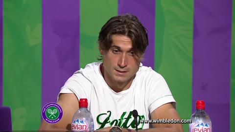 Wimbledon 2012: David Ferrer talks to the media