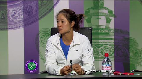 Li Na first round Wimbledon press conference