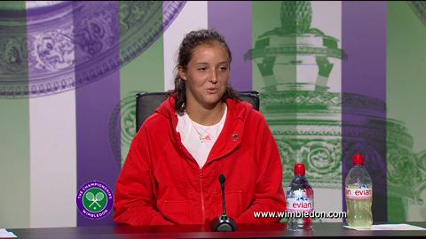 Laura Robson third round Wimbledon 2013 press conference