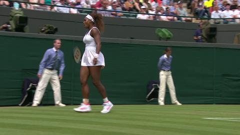 2013 Day 4 Highlights: Serena Williams v Caroline Garcia