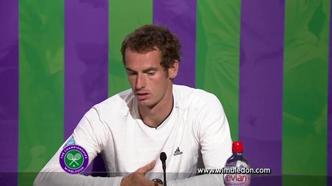 Wimbledon 2012: Andy Murray talks to the media