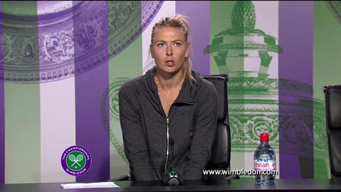Maria Sharapova first round Wimbledon press conference