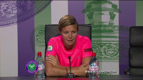 Kirsten Flipkens semi-final Wimbledon 2013 press conference
