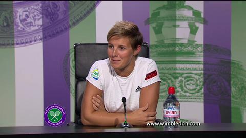 Kirsten Flipkens quarter-final Wimbledon 2013 press conference