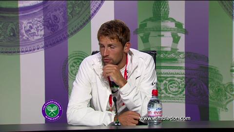 Lukasz Kubot quarter-final Wimbledon 2013 press conference
