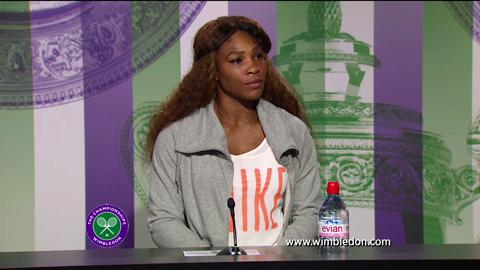 Serena Williams second round Wimbledon press conference