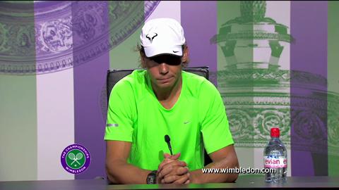 Rafael Nadal first round Wimbledon press conference