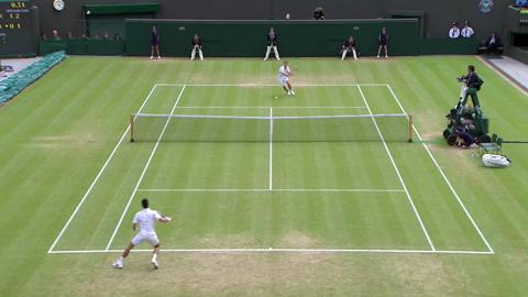 HSBC Play Of The Day - Florian Mayer wins incredible point against Novak Djokovic