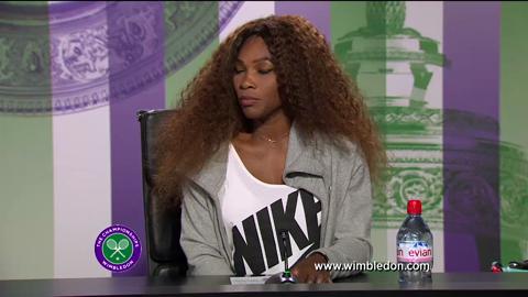 Serena Williams first round Wimbledon press conference