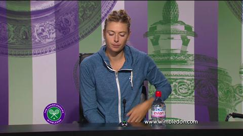 Maria Sharapova second round Wimbledon press conference