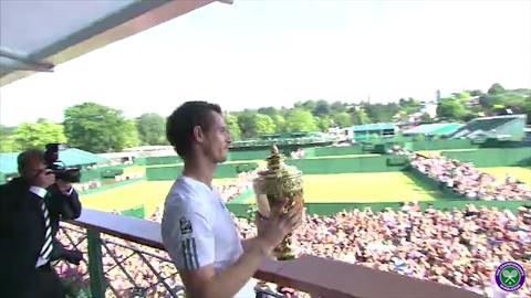 Andy Murray's Wimbledon trophy tour