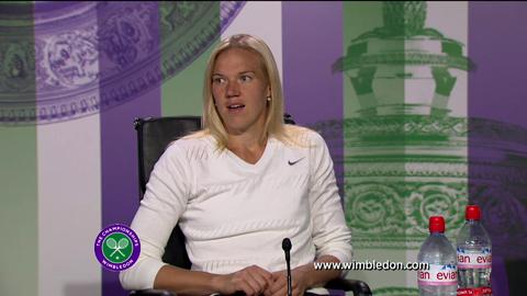 Kaia Kanepi quarter-final Wimbledon 2013 press conference