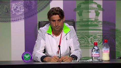 David Ferrer first round Wimbledon press conference
