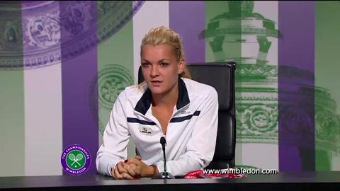Agnieszka Radwanska second round Wimbledon 2013 press conference