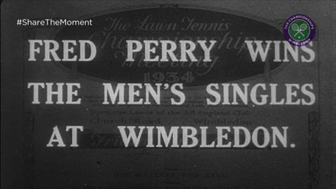 Fred Perry wins Wimbledon - #BritishGreat