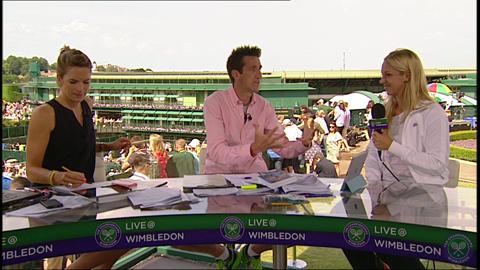 Sabine Lisicki visits the Live @ Wimbledon Studio
