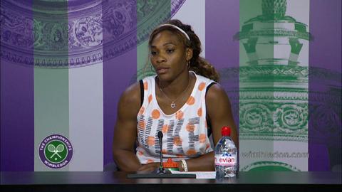 Serena Williams First Round Press Conference