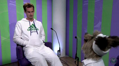 Andy Murray meets Hacker T. Dog