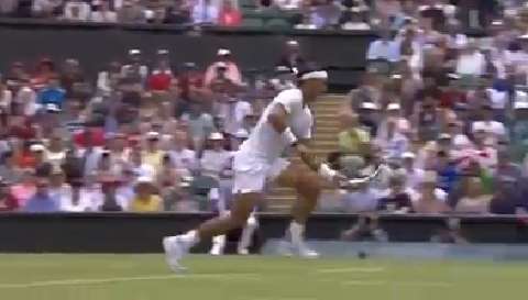 Rafa Nadal's lightning speed