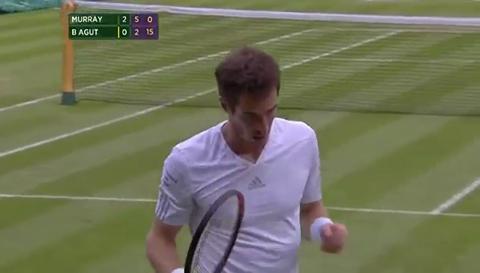 Murray gets both plucky and lucky