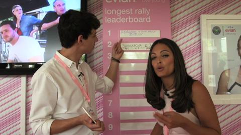 Celebrity Ping Pong at the evian® Live young suite