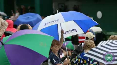 A rainy day at Wimbledon