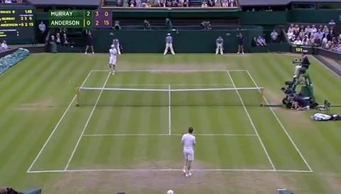 Andy Murray outrageous drop shot
